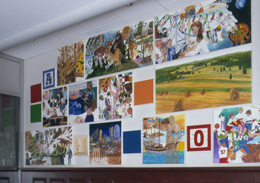 painting in the foyer of McGraw-Hill